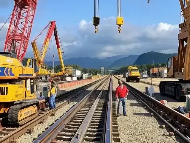 Монтаж подкрановых путей